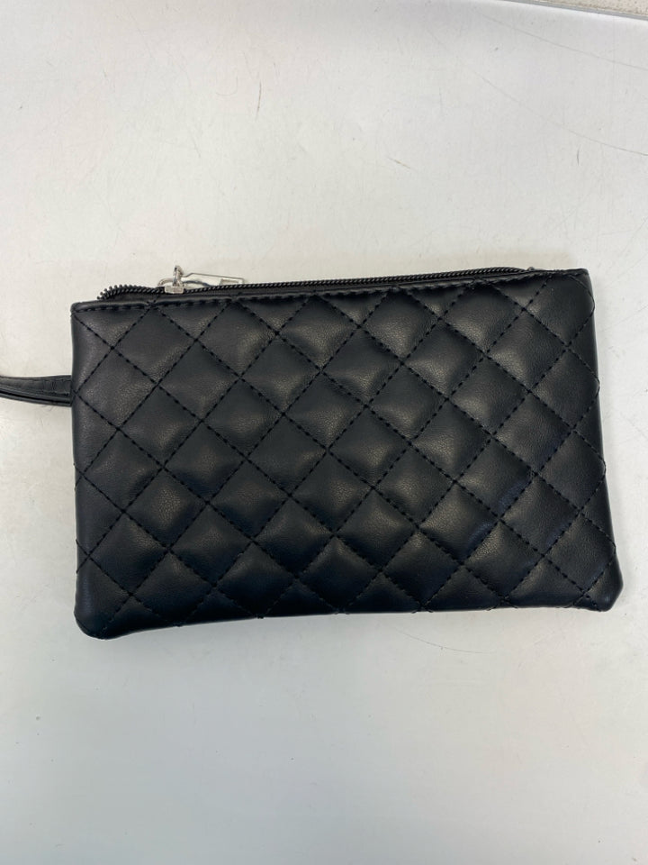 NWT Black Quilted Tote Bag
