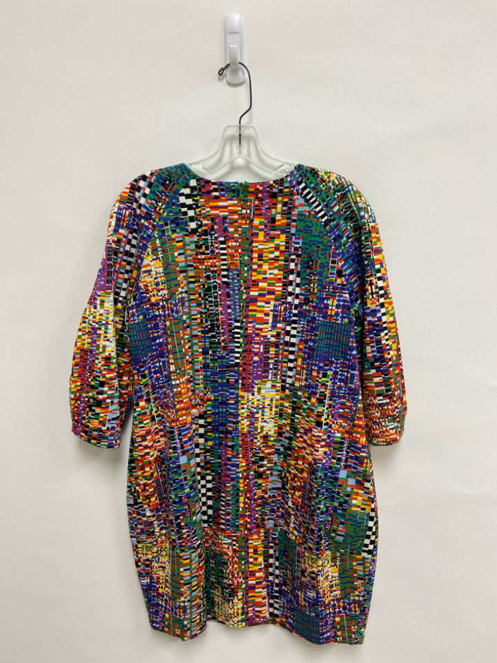 marimekko Size 38 Orange Purple/Multi Ladies Dress