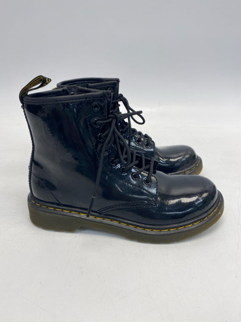 Doc Martens SIZE 2 Black Lace-Up Patent Girl&