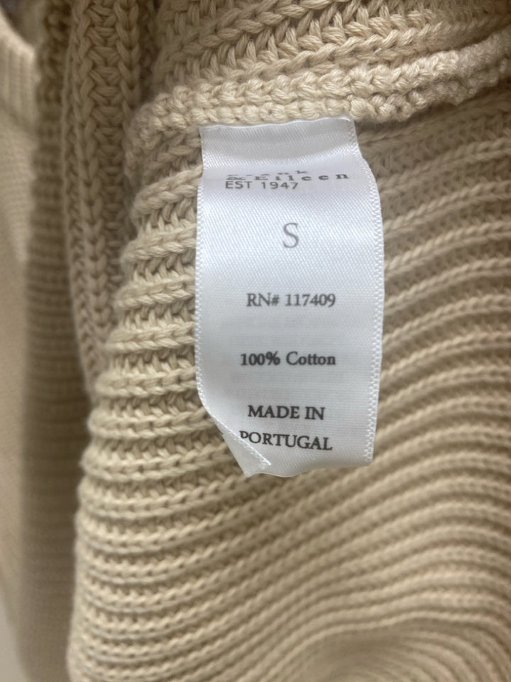 Frank &amp; Eileen Size S Tan Pullover Cotton Ladies Sweater