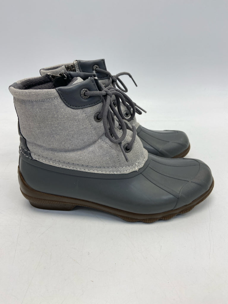 Sperry US Shoe Size 6 Gray Lace-up Boots