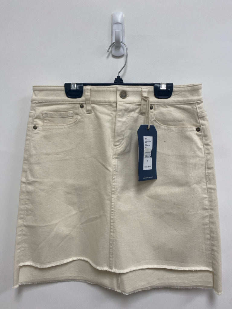 NWT Vineyard Vines Size 6 Oatmeal Denim Ladies Skirt