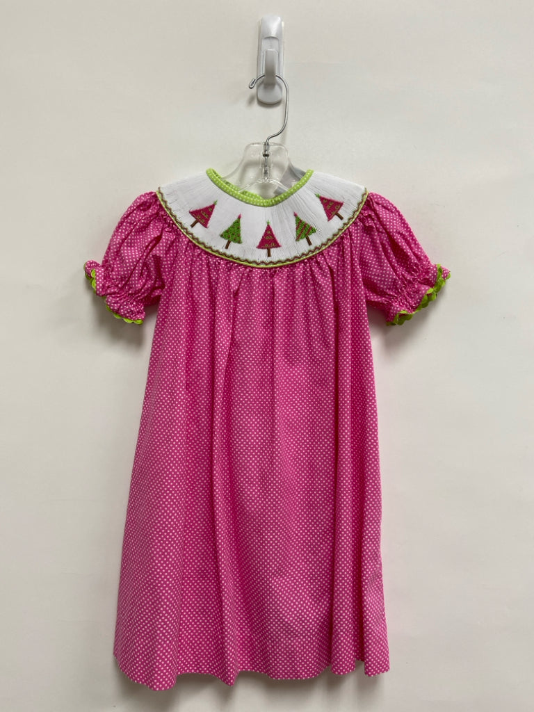Castles/Crowns SIZE 2T Pink/White Green Polka Dot Girl&