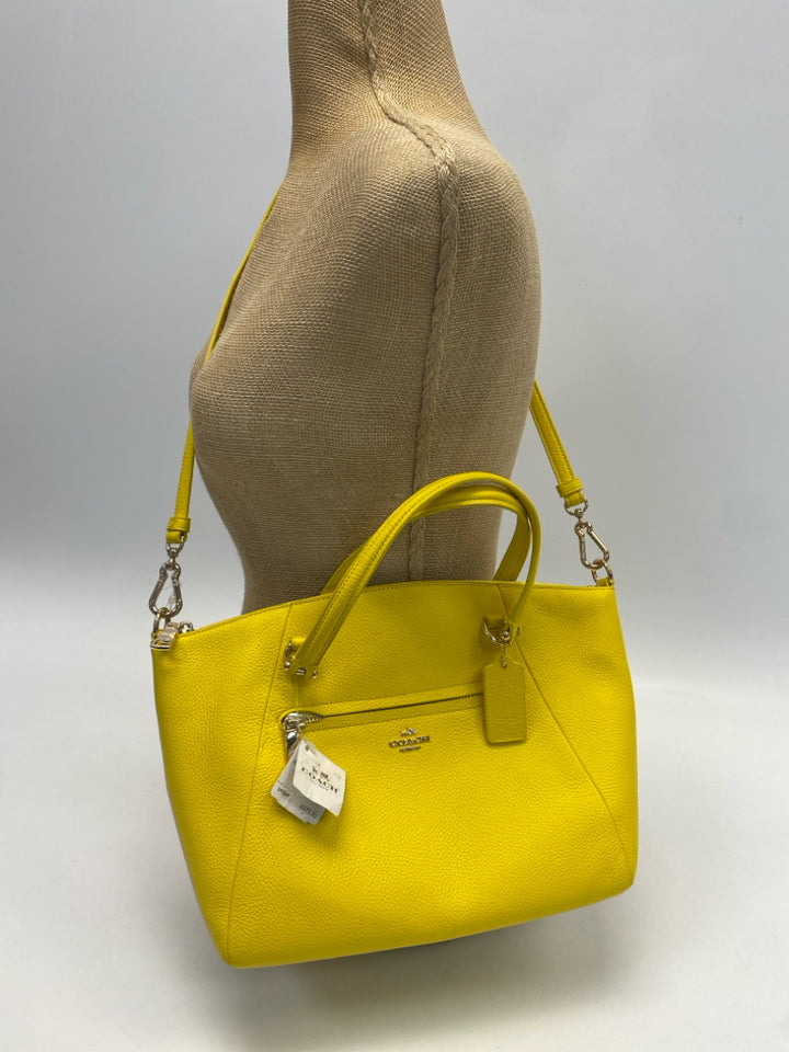 NWT Coach Yellow Crossbody