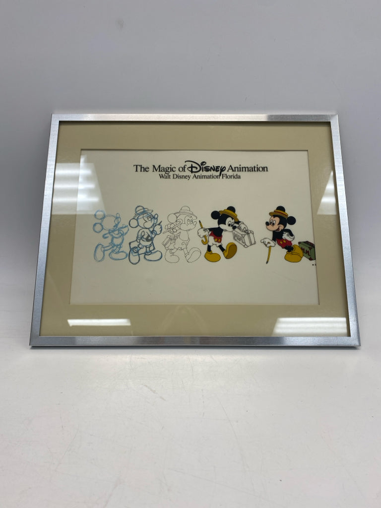 Disney Red/Black Mickey Mouse Kids Framed Art