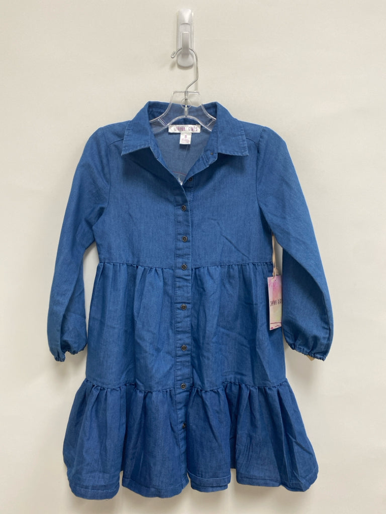 NWT Japna SIZE 8 Blue Long Sleeve Chambray Girl&