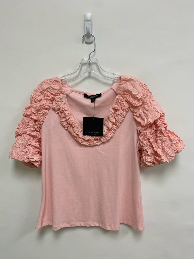NWT Andrew Marc Size M Pink Texture Ladies Top