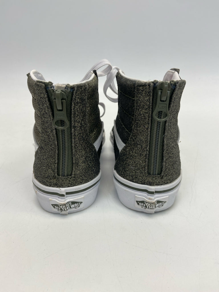 NWOT Vans SIZE 13 Olive White Glitter Girl&