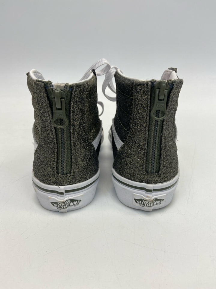 NWOT Vans SIZE 13 Olive White Glitter Girl&