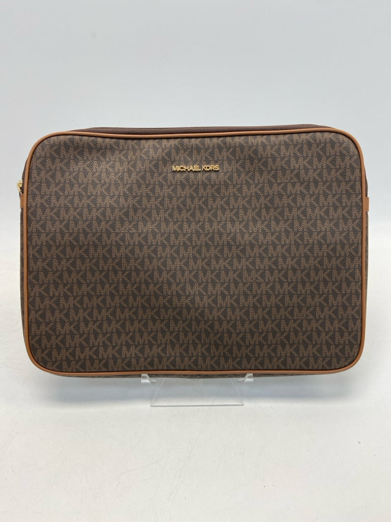 Michael Kors Dark Brown Signature Electronic/Accessory