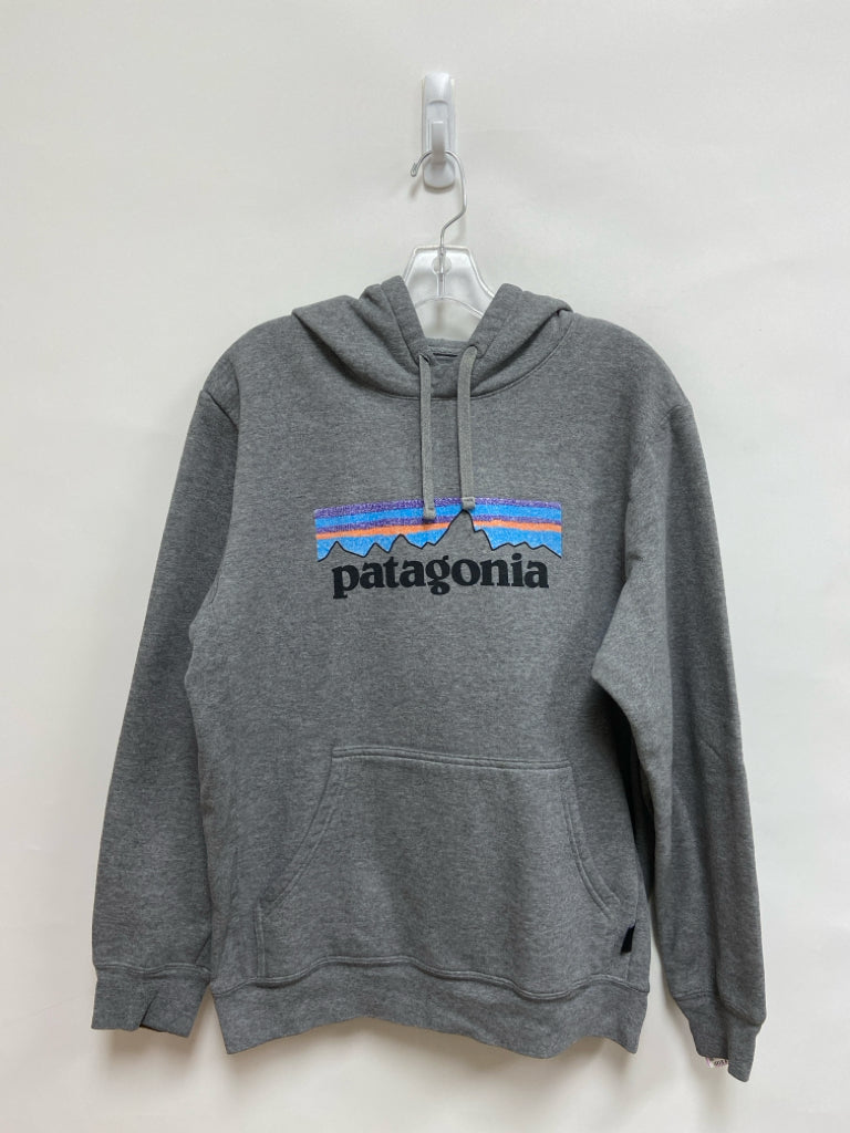 Patagonia Size M Gray Hooded Ladies Sweatshirt