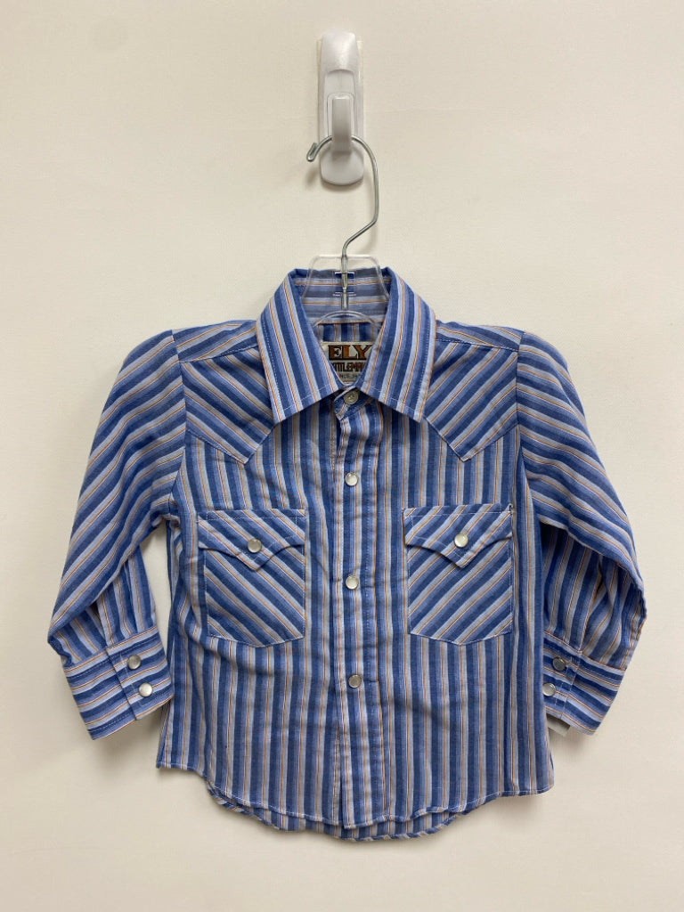 SIZE 2 Blue Red/Yellow Stripe Boy&