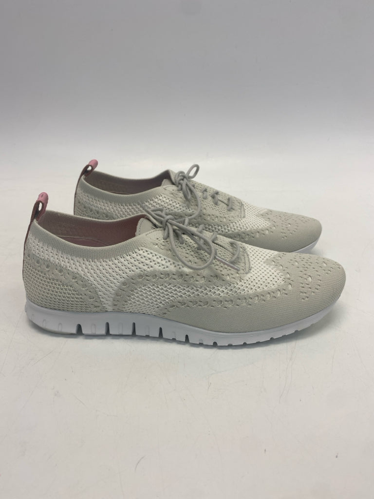Cole Haan US Shoe Size 10 Gray Lace-up Knit Sneakers
