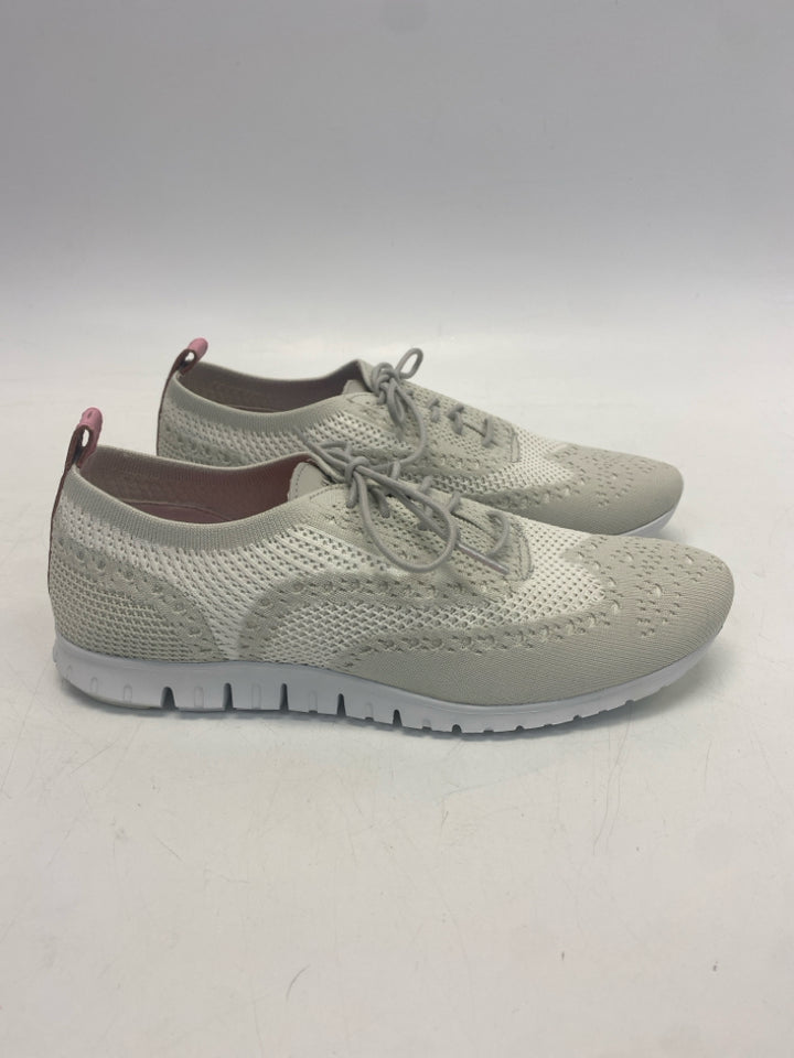 Cole Haan US Shoe Size 10 Gray Lace-up Knit Sneakers