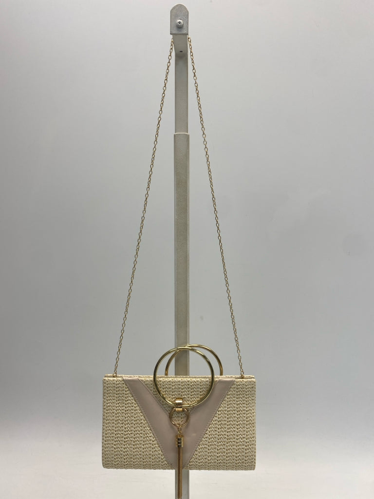 Natural Gold Woven Handbag