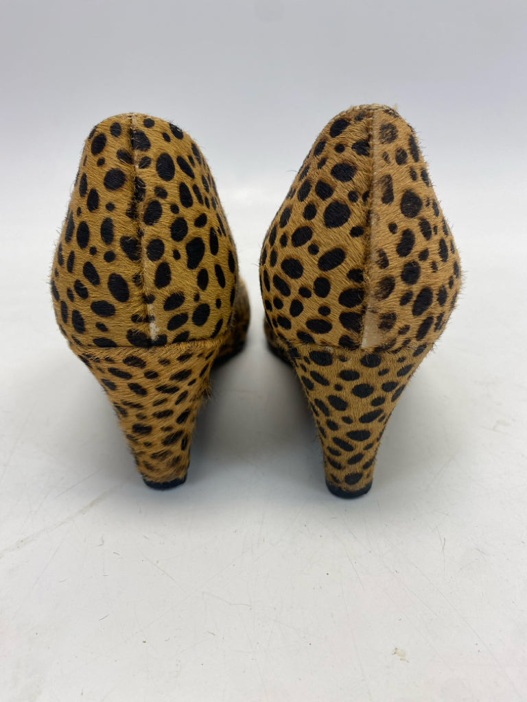 Johnston/Murphy US Shoe Size 8 Tan/Brown Animal Print Heels