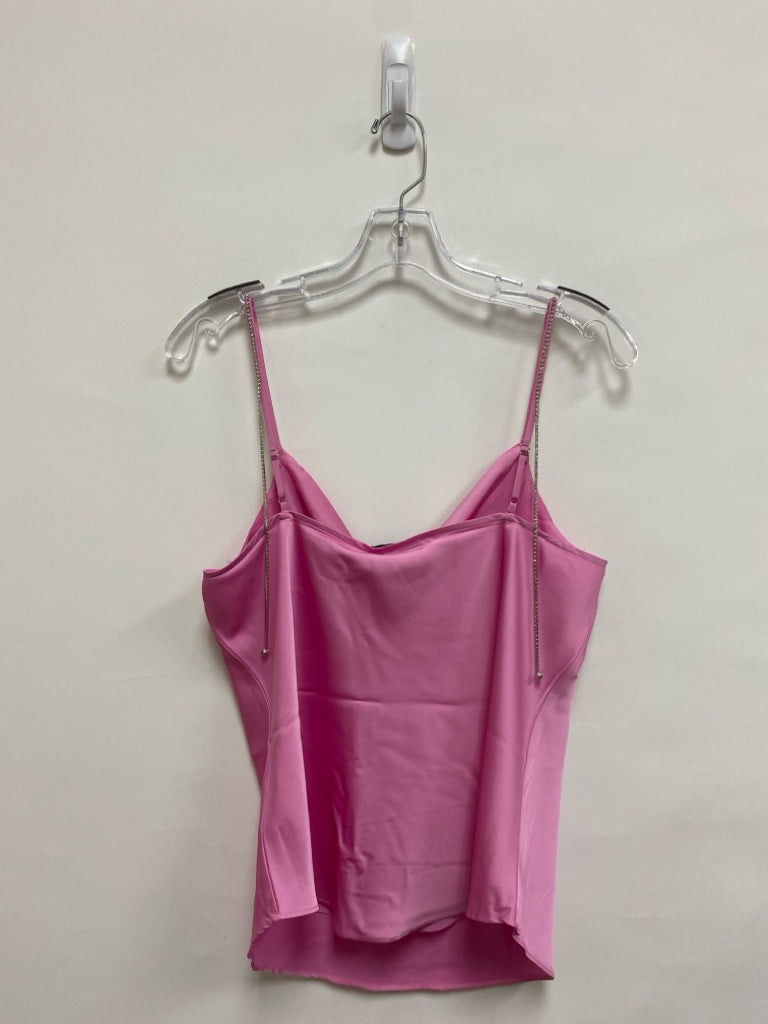 NWT RACHEL ZOE Size M Pink Rhinestone Tank Ladies Top