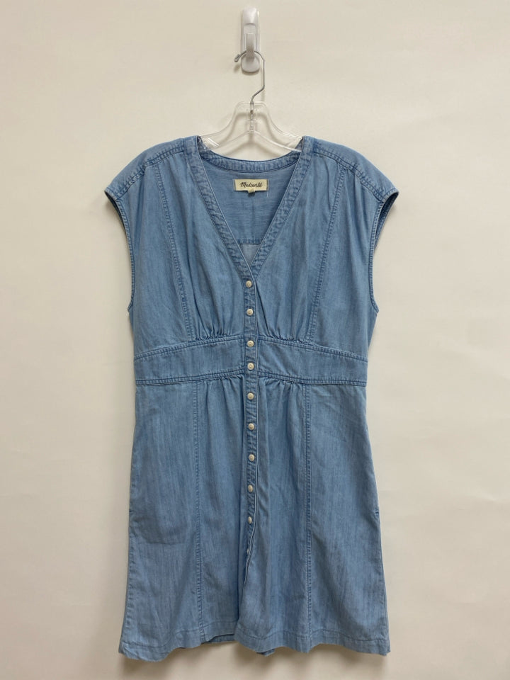Madewell Size 8 Light Blue Sleeveless Chambray Ladies Dress