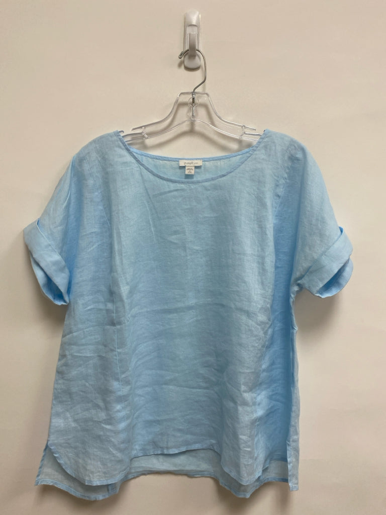 J Jill Size SP Powder Blue Petite Top