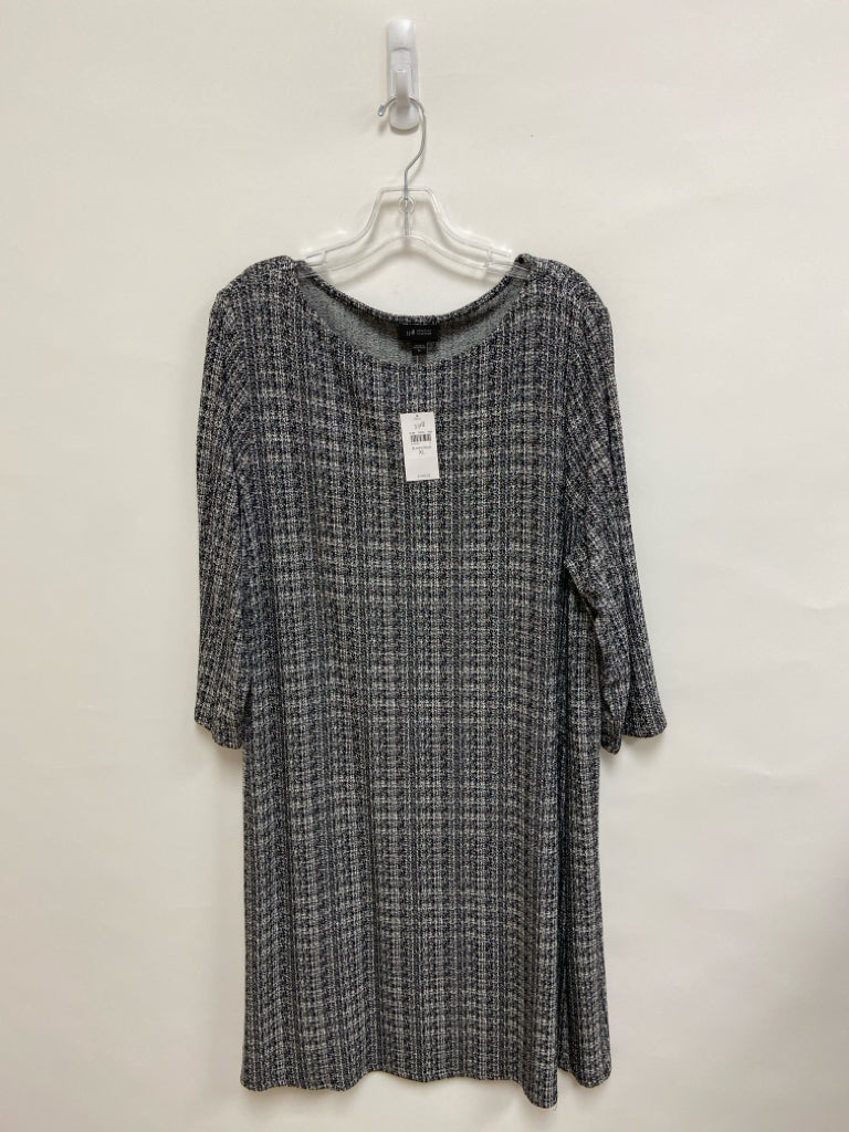 NWT J Jill Size XL Gray White Mottled Ladies Dress