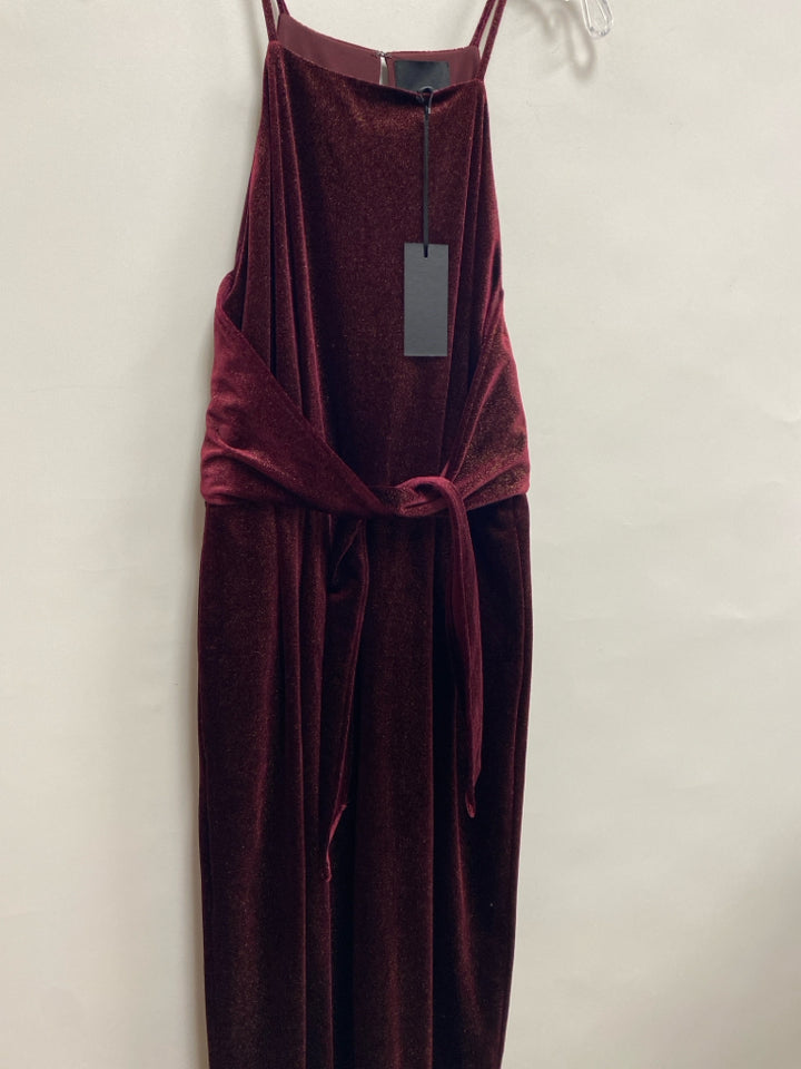 NWT Greylin Size XS Burgundy Gold Sleeveless Ladies Dress