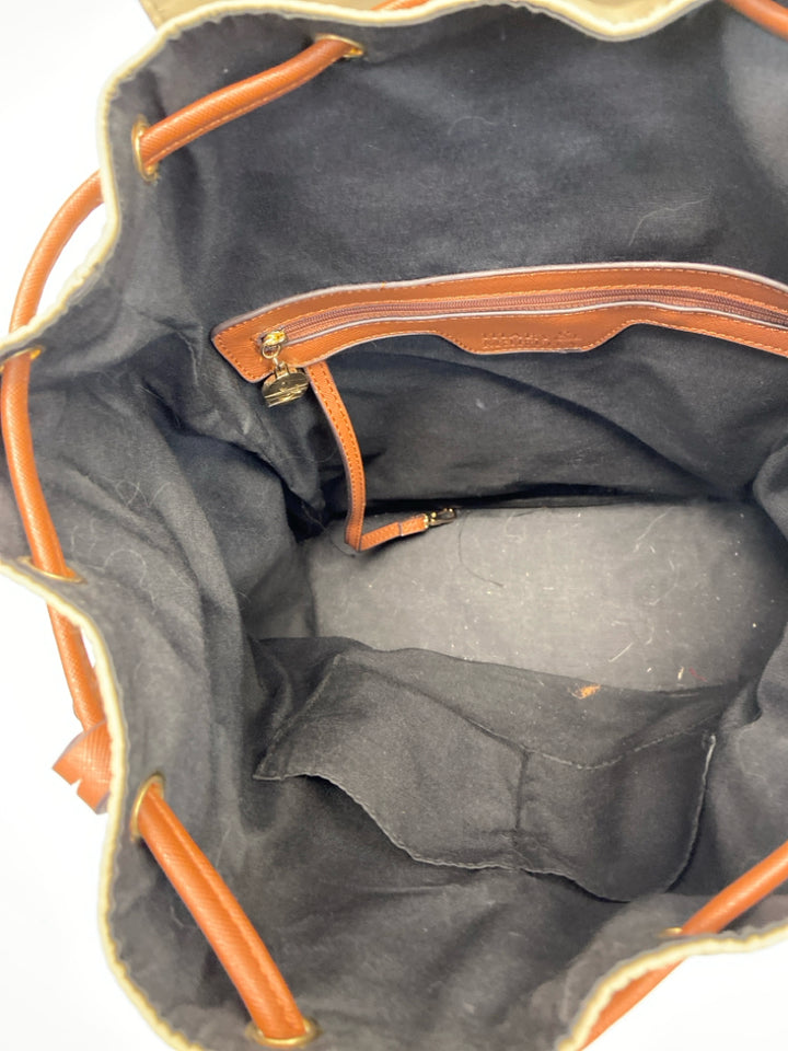 Tan Nylon Backpack