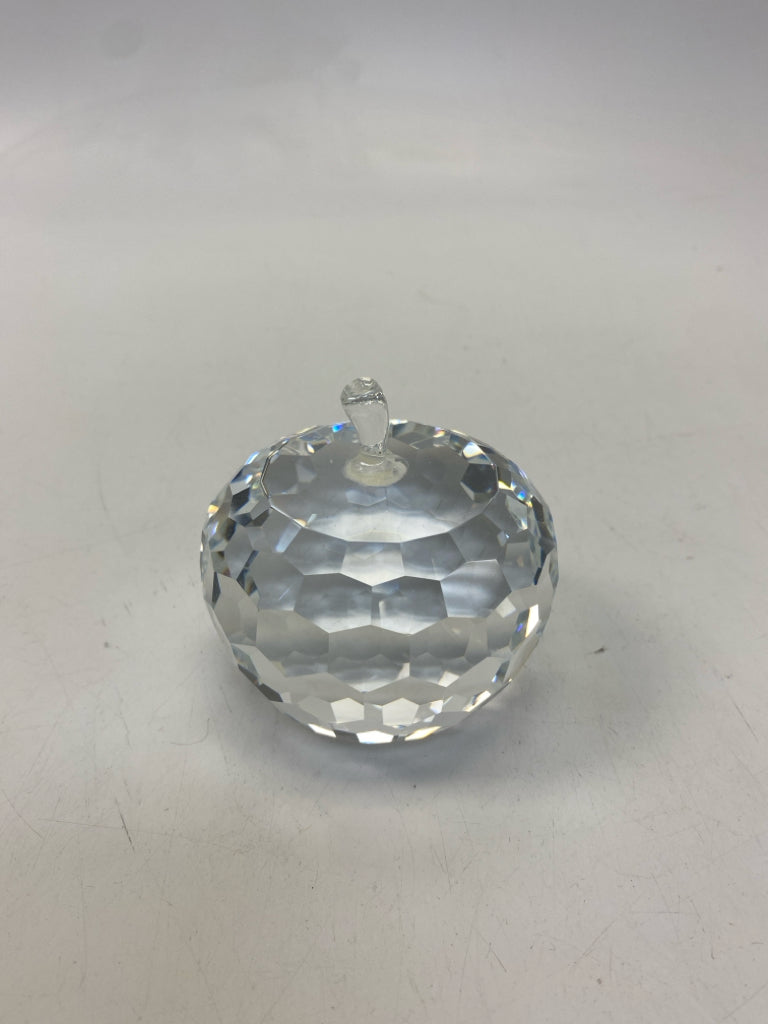 Clear Honeycomb Crystal Paperweight