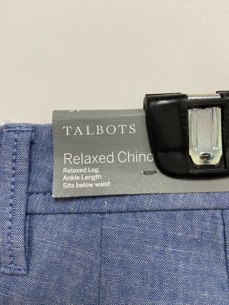 NWT Talbots  SIZE  16P Blue/White Heather Plus Size Pants
