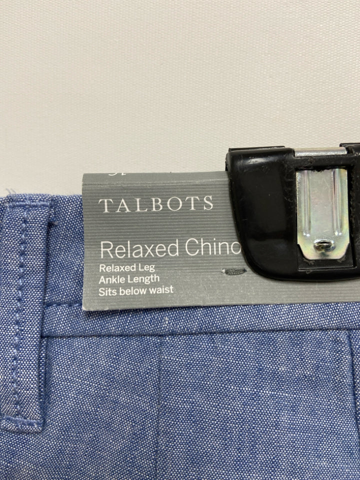 NWT Talbots  SIZE  16P Blue/White Heather Plus Size Pants