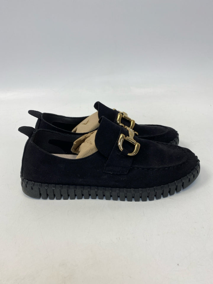 Ilse Jacobsen Hornbaek EU Shoe Size 40 US Shoe Size 9.5 Black Gold Flats