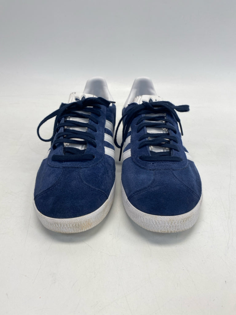 Adidas US Shoe Size 8 Navy White Lace-up Sneakers