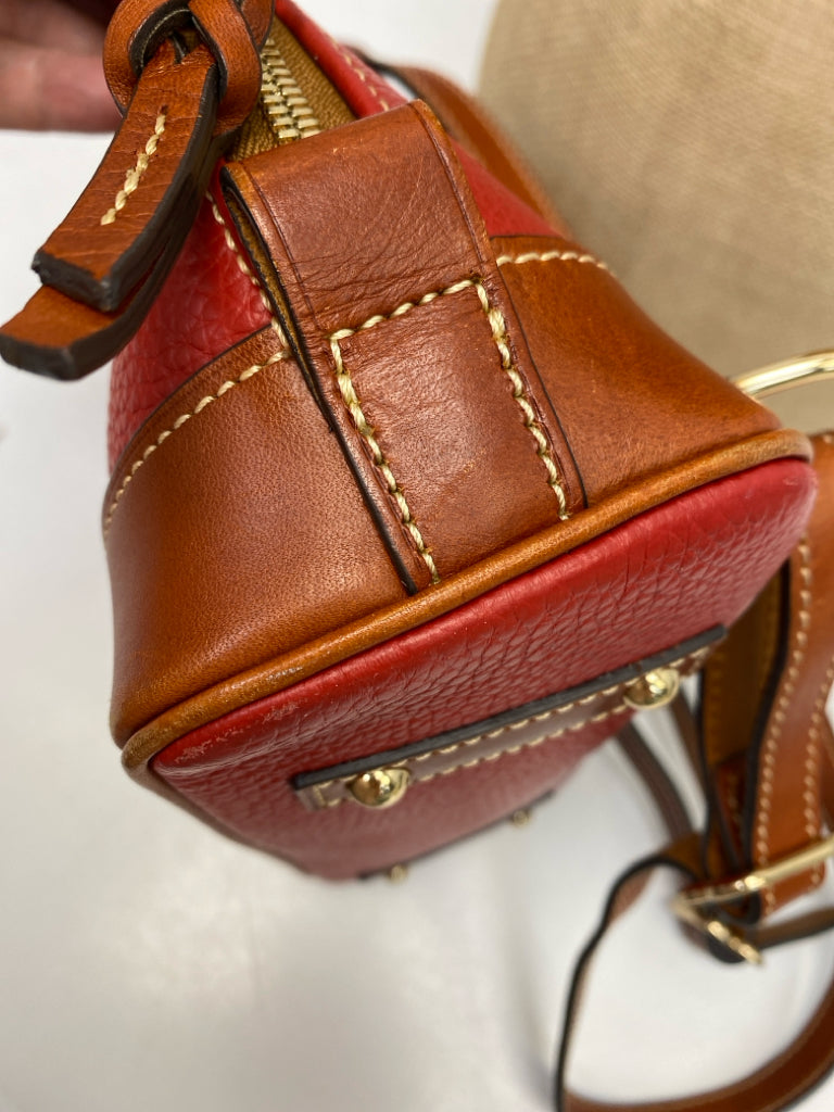 Dooney &amp; Bourke Red Brown Backpack