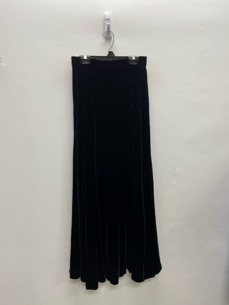 J Crew Size 6 Black Maxi Velvet Ladies Skirt