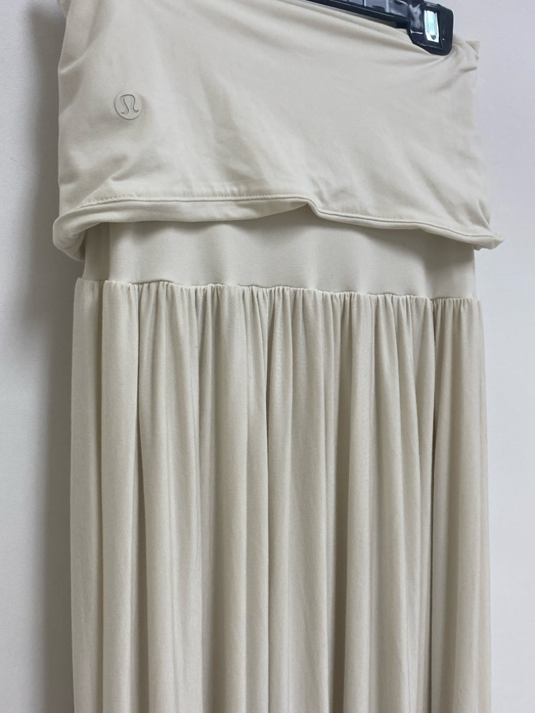 Lululemon Size S Cream Maxi Ladies Dress