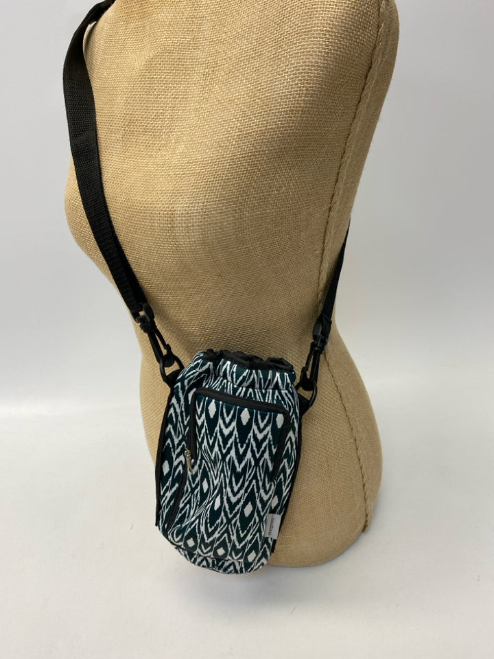 Evergreen Dark Green White Neoprene Crossbody