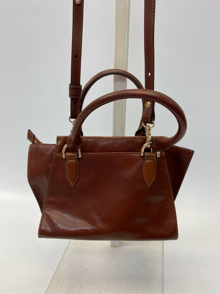 Brahmin Dark Brown Leather Handbag
