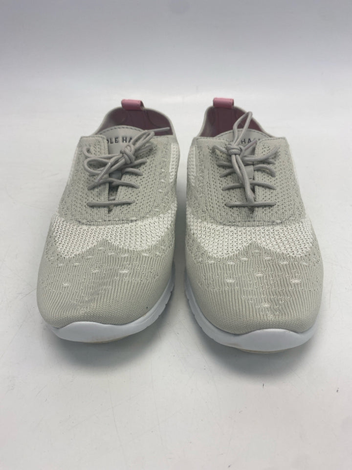 Cole Haan US Shoe Size 10.5 Gray Lace-up Knit Sneakers