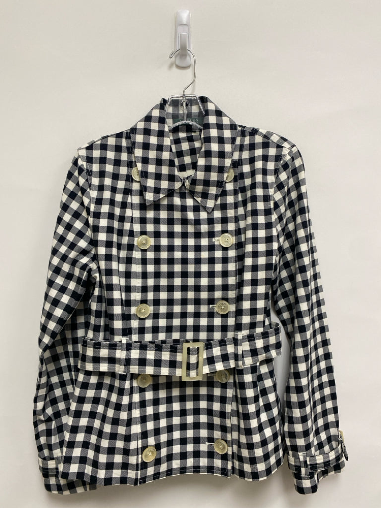 Lauren Ralph Lauren Size M Black White Checkered Ladies Jacket