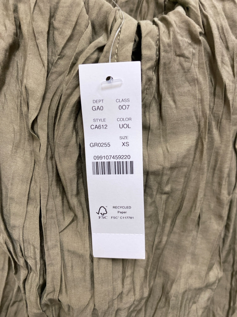 NWT J Crew Size XS Olive Green Sleeveless Ladies Top