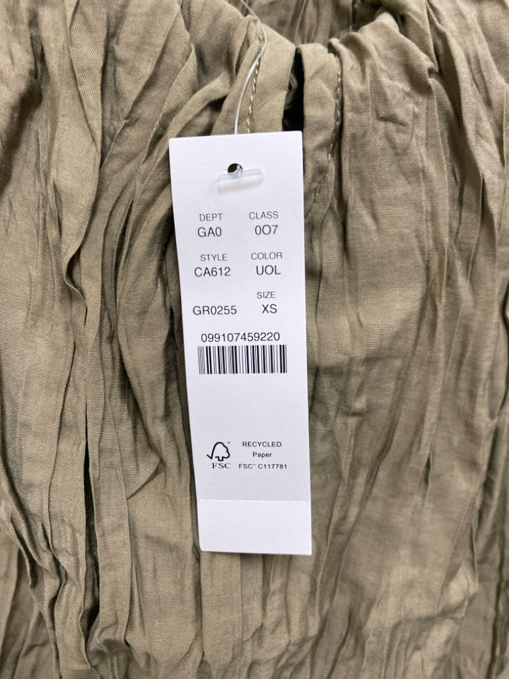 NWT J Crew Size XS Olive Green Sleeveless Ladies Top