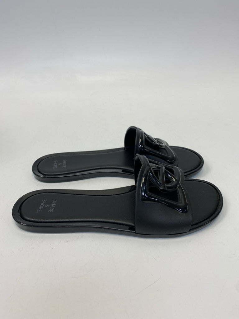 Shade &amp; Shore  Size 7 Black Sandals