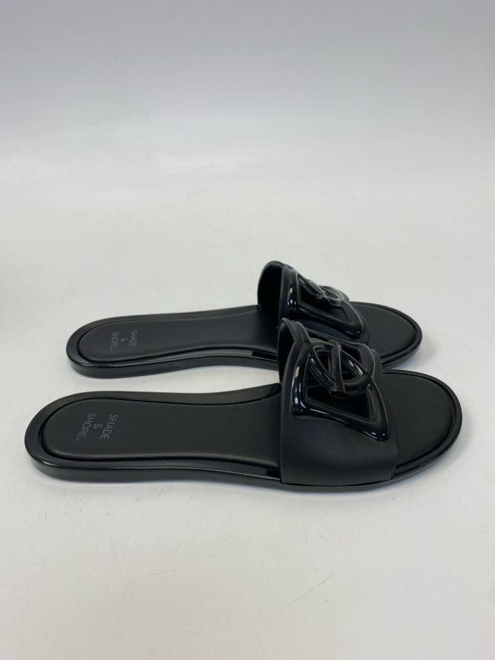 Shade &amp; Shore  Size 7 Black Sandals