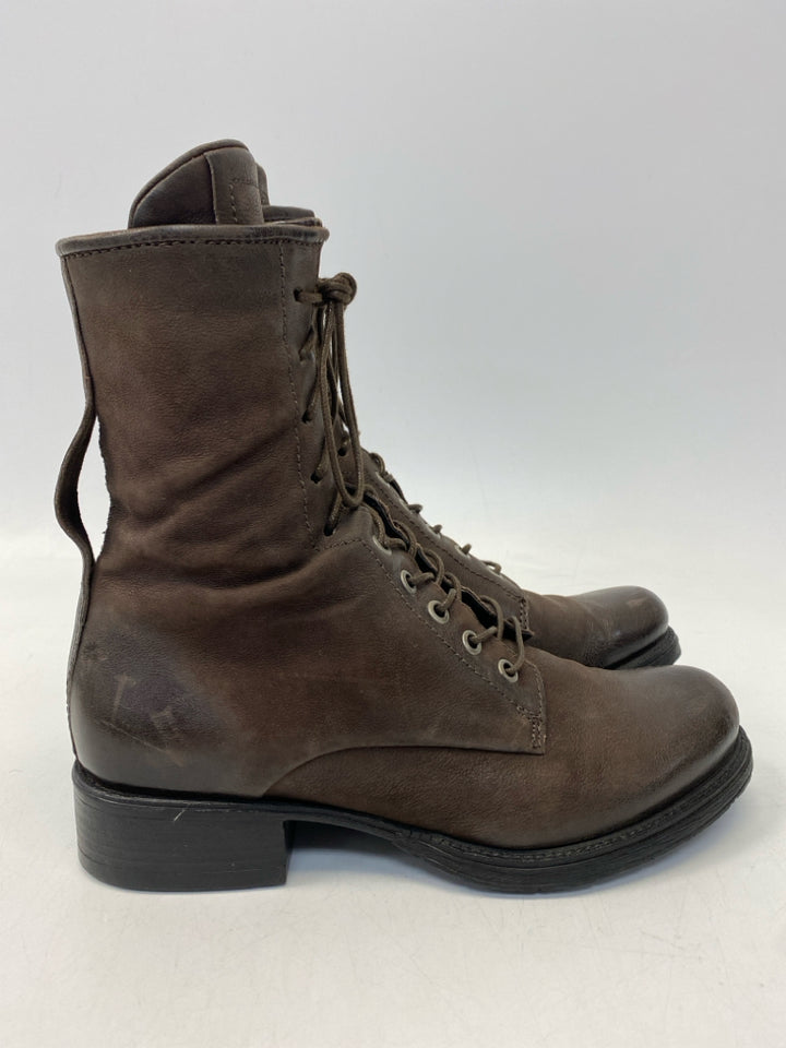 Miz Mooz EU Shoe Size 39 Brown Side Zipper Boots