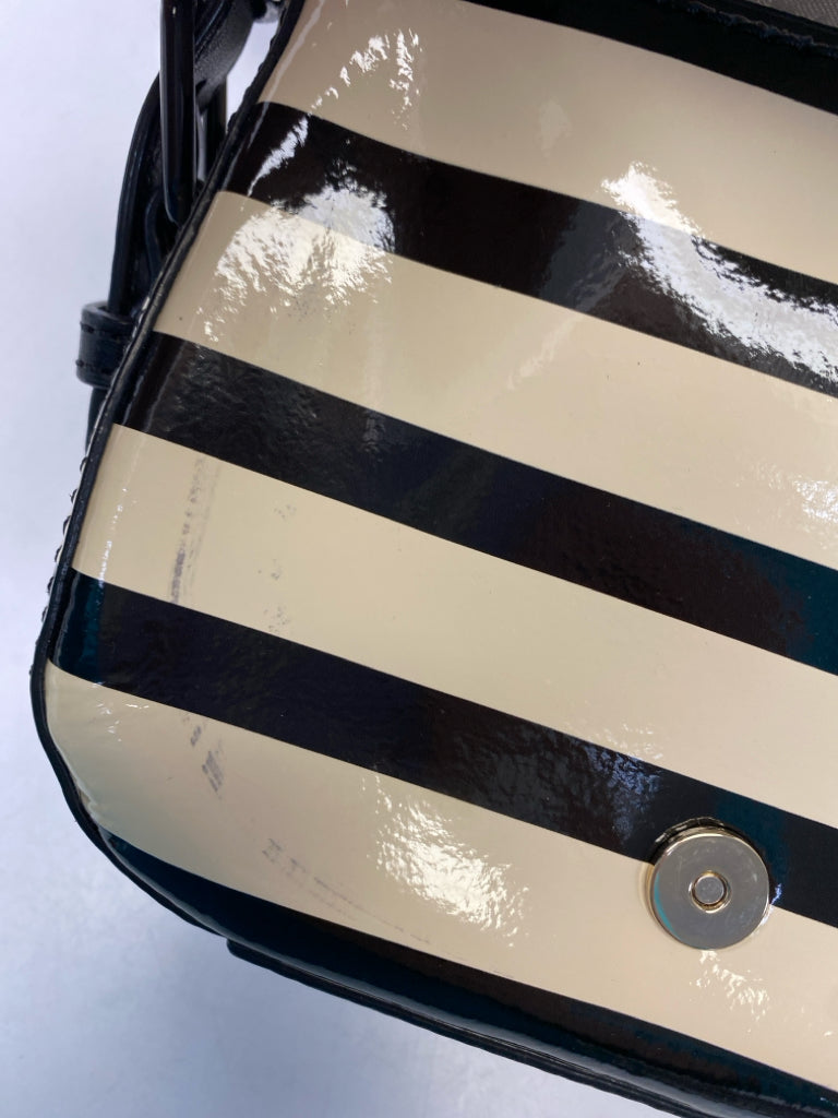 Kate Spade Cream Black Stripe(s) Crossbody