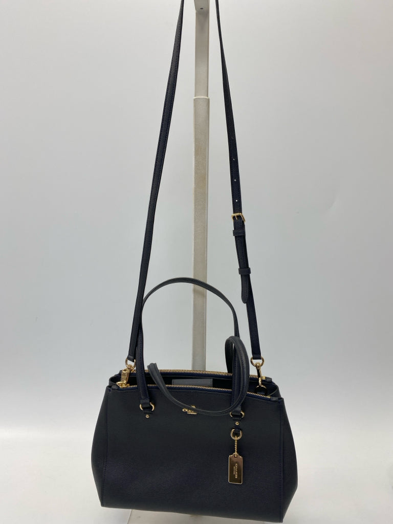 NWT Coach Navy Stanton Carryall Handbag 37147