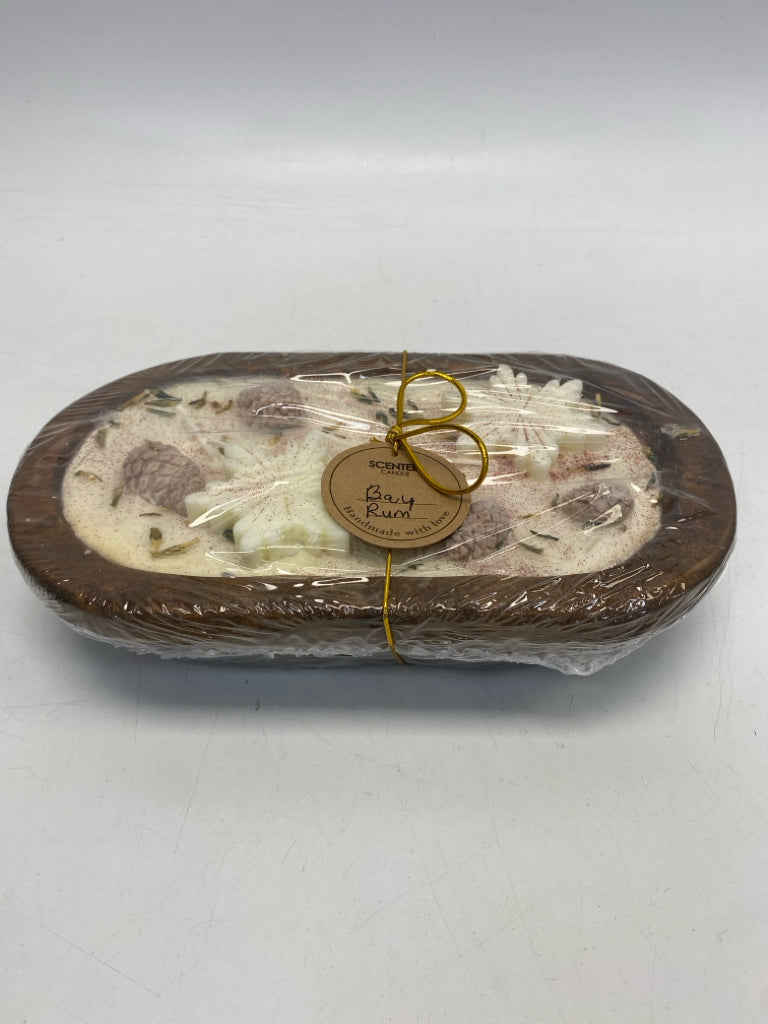 NEW/PKG Brown Cream Christmas