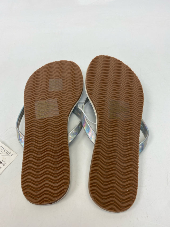 NWT J Crew SIZE 2 Silver Iridescent Girl&