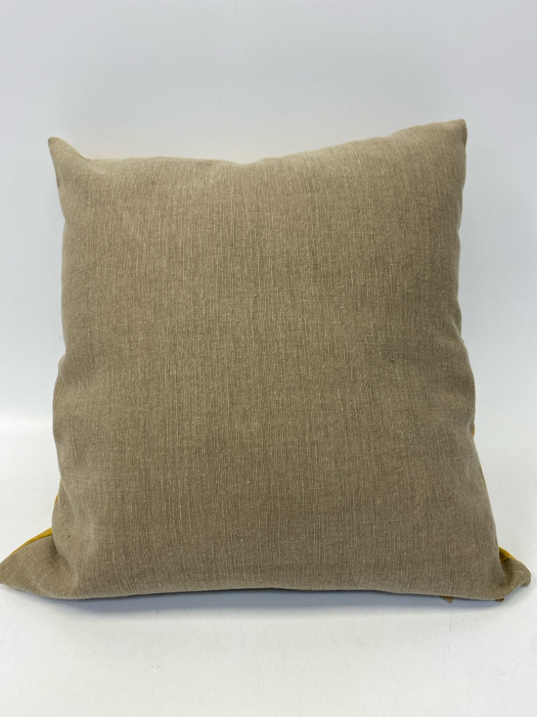 Gold Brown Pillow