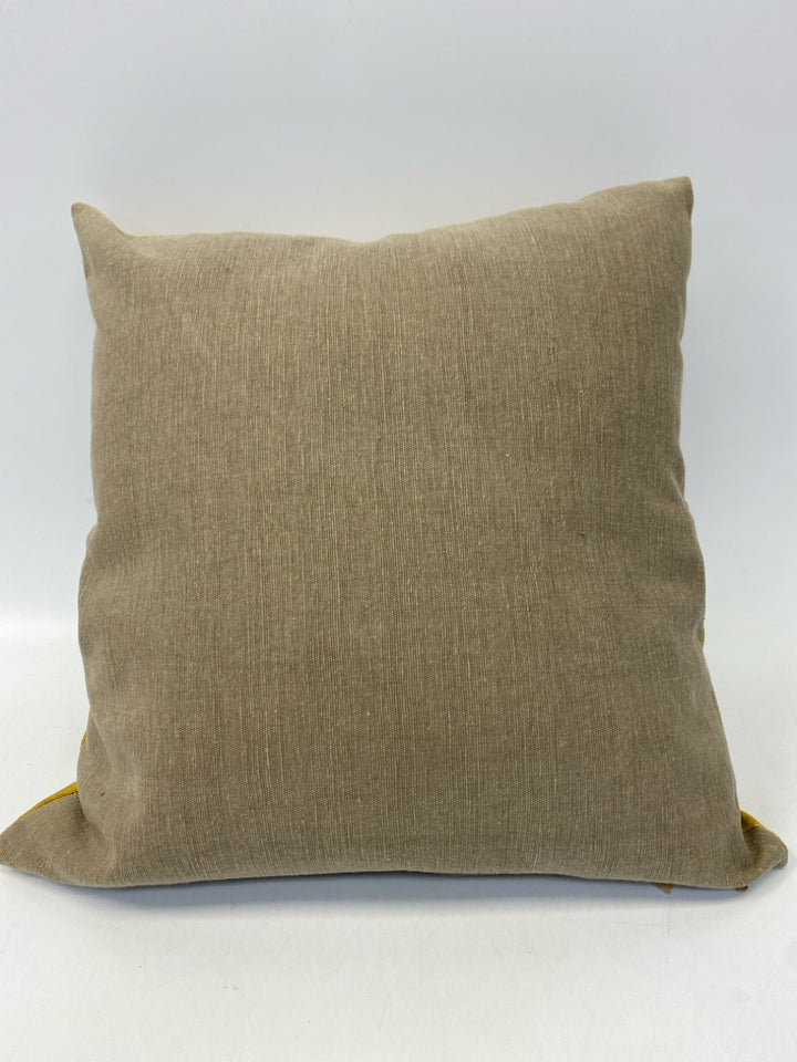 Gold Brown Pillow