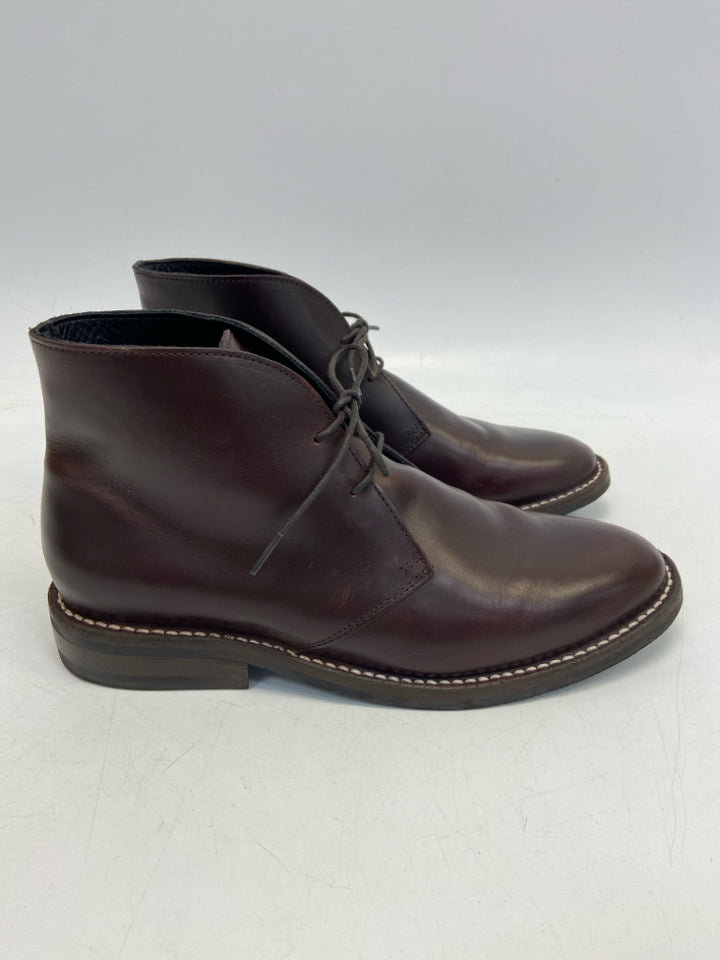 Thursday Boot Co Size 8 Brown Lace-Up Leather Men&